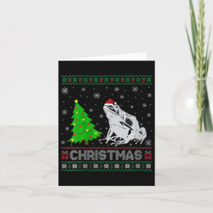Cartão Mulher Venenosa Sapo Dart Xmas Tree Iluminação Fei