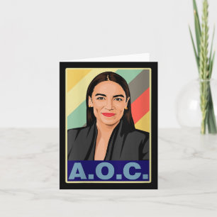 Cartão Mulheres Aoc Alexandria Ocasio-cortez Primeira Mul