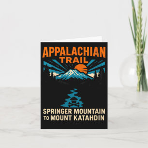 Cartão Mulheres Appalachian Trail Springer Para Katahdin