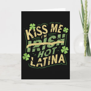 Cartão Mulheres Beije Me Sou Irlandesa Latina Sensual Eng