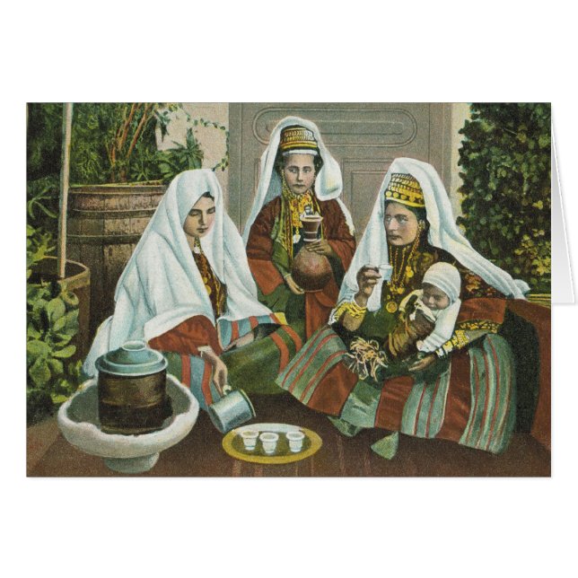 Cartão Mulheres bonitas de Bethlehem (Frente Horizontal)