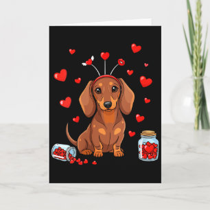 Cartão Mulheres Cachorro Cute Dia dos Namorados Coração A