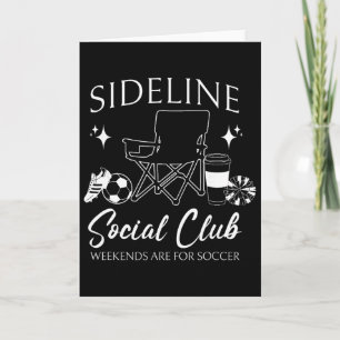 Cartão Mulheres Clube Social à Margem Jogo de Futebol Dia