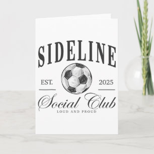 Cartão Mulheres Clube Social à Margem Jogo de Futebol Dia