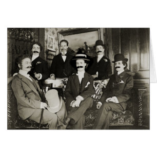 CARTÃO MULHERES DE VESTIDO DE 1890 IDENTIFICANDO-SE COMO