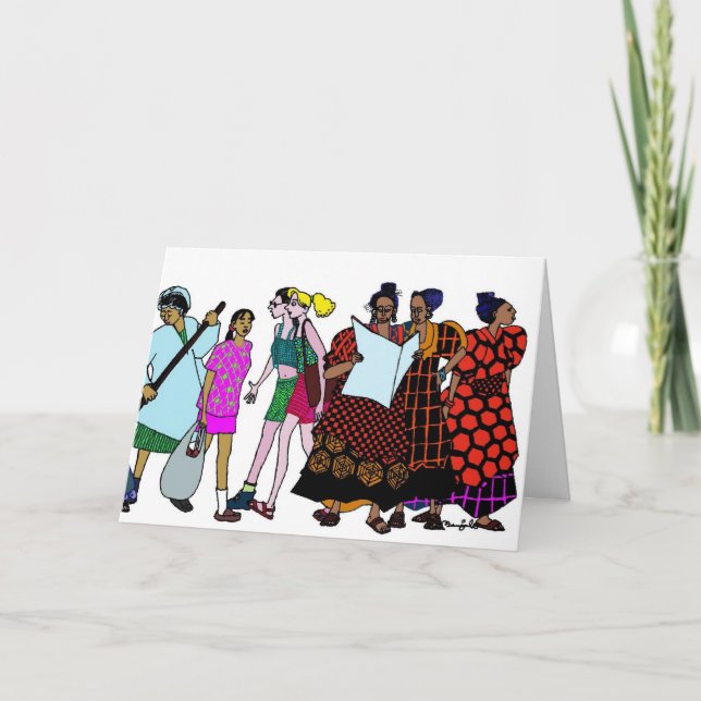 Cartão Mulheres do Mundo - 2 (Frente)