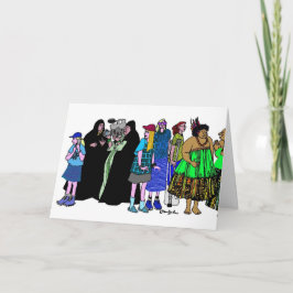 Cartão Mulheres do mundo - 5