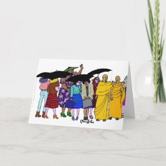 Cartão Mulheres do mundo - 7