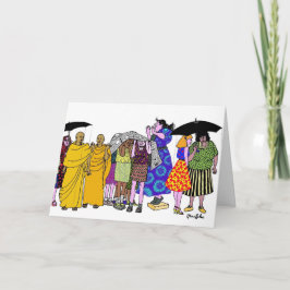 Cartão Mulheres do mundo - 8