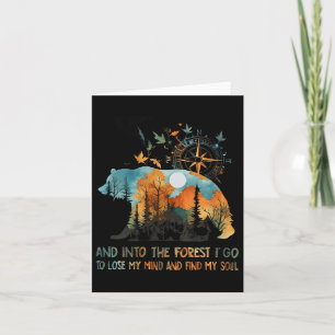 Cartão Mulheres E Na Floresta Eu Vou Ao Perder Da Minha M
