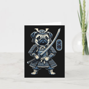Cartão Mulheres Japonesas, Samurai Dog Tattoo, Pug Dog Ka