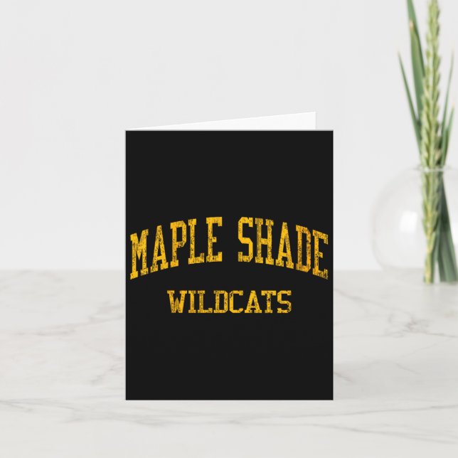 Cartão Mulheres Maple Shade High School Hs Maple Shade Nj (Frente)