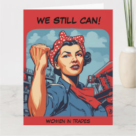 Cartão Mulheres na graduação de negócios, Riley-Rosa