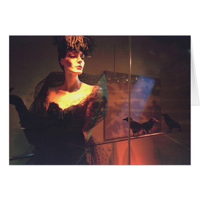 Cartão Mulheres na janela (Frente Horizontal)