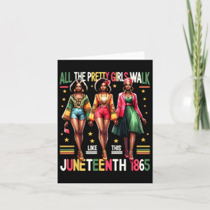 Cartão Mulheres Negras 18 de junho de 1865 Celebram a Lib
