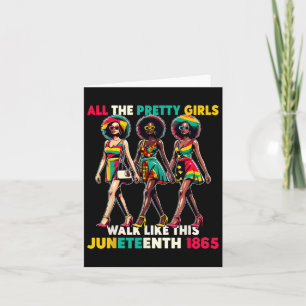 Cartão Mulheres Negras 18 de junho de 1865 Celebram a Lib