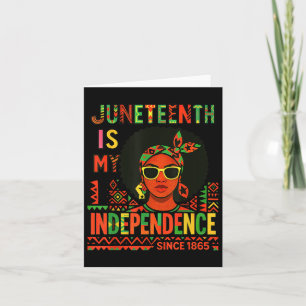 Cartão Mulheres Negras Camisa 12 É Minha Independência
