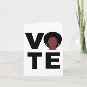 Cartão Mulheres Negras Votam Eleição Política Votos Negro