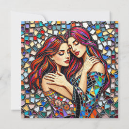 Cartão Mulheres no Amor | Embraço romântico