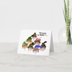 Cartão Mulheres quentes amigas que jogam ponte