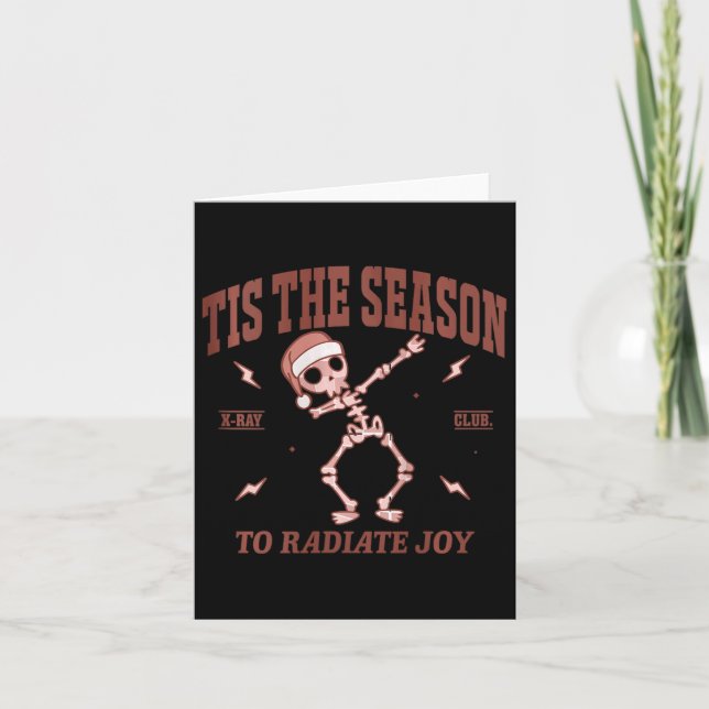 Cartão Mulheres Radiam Joy Rad Tech Radiologista Natal (Frente)