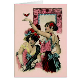 Cartão Mulheres Vintage