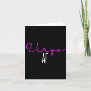 Cartão Mulheres Virgem Af Rosa Escrito _ Virgem Zodíaco