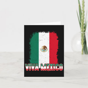 Cartão Mulheres Viva Bandeira do México Homens Crianças M
