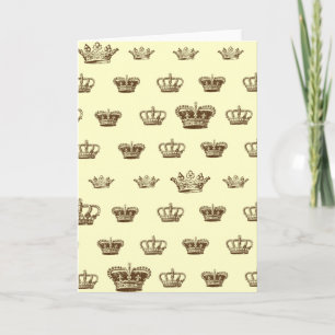 Cartão Multi Crown design - choose bkgd color