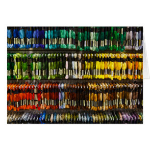 Cartão Multicolor Abstrato Weave