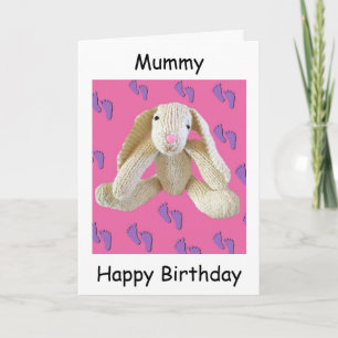 Cartão Mummy mum mam birthday card from baby child