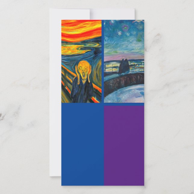 Cartão Munch, The Gritar, Art Bookmark Card (Frente)