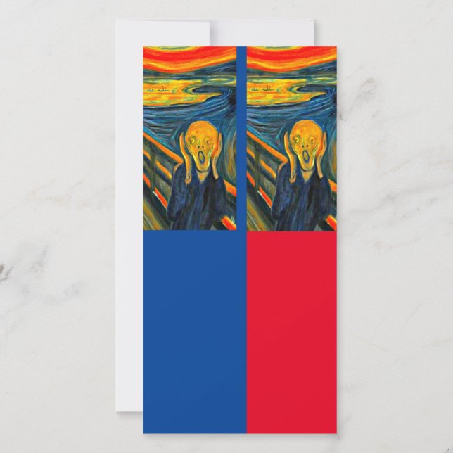 Cartão Munch, The Gritar, Art Bookmark Card (Frente)