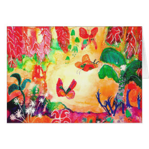 Cartão Mundo da borboleta