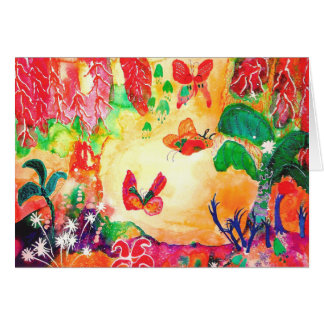 Cartão Mundo da borboleta