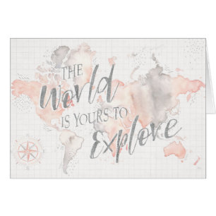 Cartão Mundo maravilhoso mim