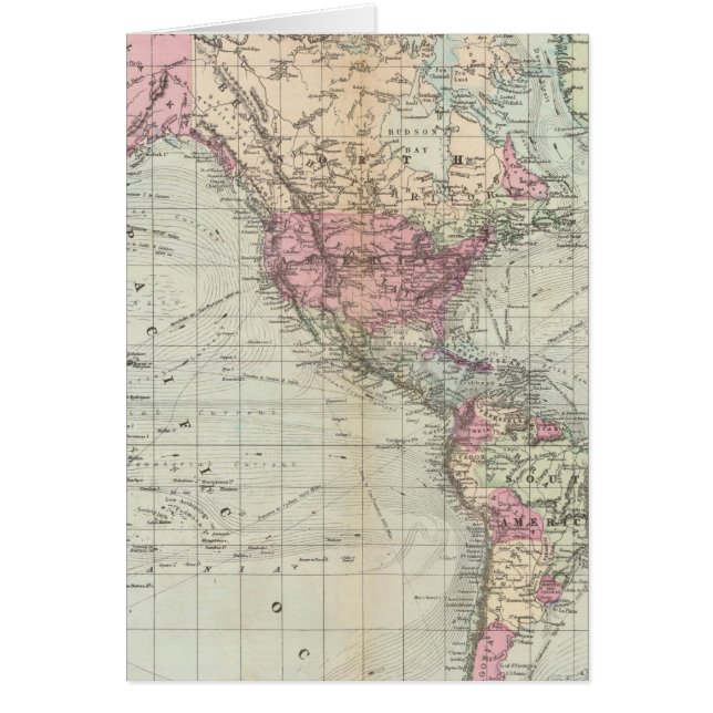 Cartão Mundo, projeção do Mercator (Frente)