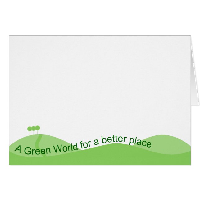 Cartão Mundo Verde (Frente Horizontal)