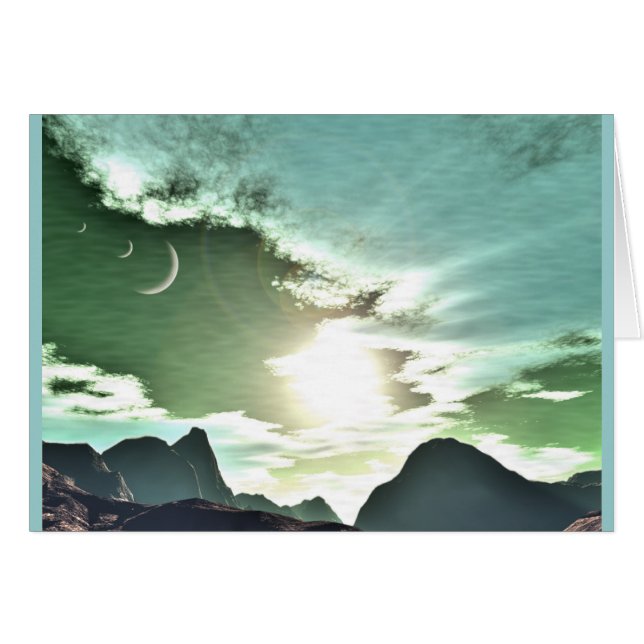 Cartão Mundo verde (Frente Horizontal)