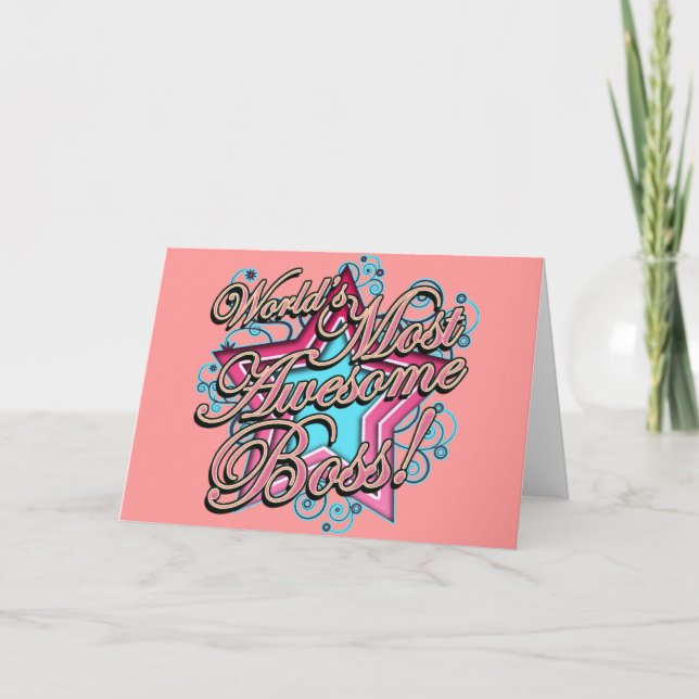 Cartão Mundos a maioria de chefe impressionante (Frente)