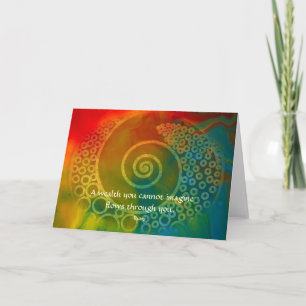 Cartão Mundos da maravilha Rumi e da arte poética