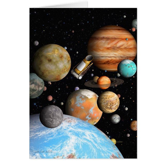 Cartão Mundos de Kepler (Frente)