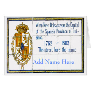 Cartão Mural do Azulejo espanhol, Adicionar nome