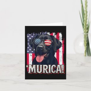 Cartão Murica Labrador Retriever 4 De Julho American Fla