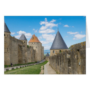 Cartão Muros medievais de Carcassonne