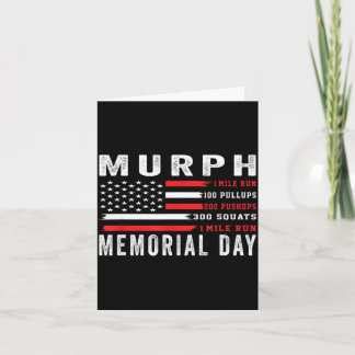 Cartão Murph challenge american memorial day workout gym 