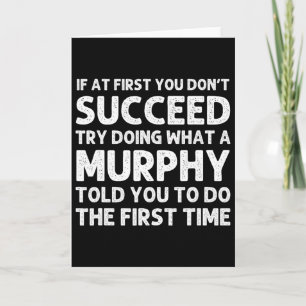Cartão Murphy Funny Surname Family Tree Birthday