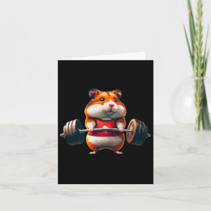 Cartão Muscle Gym Hamster Elevação do Humor Elevação do P