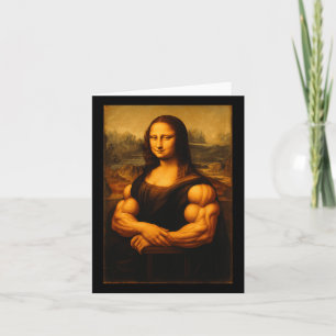 Cartão Muscle Mona Lisa Bodybuilding Gym E