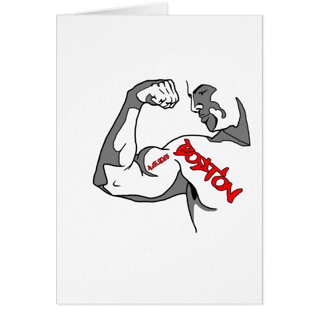 Cartão Músculo forte de Boston (Frente)